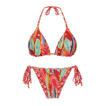 Carregar imagem no visualizador da galeria, Product Back: Rio De Sol Set Set Floral-Scales Tri-Inv Lacinho