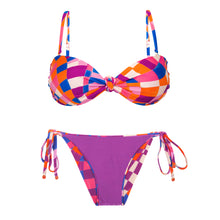 Carregar imagem no visualizador da galeria, Product Back: Rio De Sol Set Set Funny Bandeau-Joy Lacinho