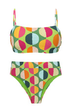 Carregar imagem no visualizador da galeria, Product Front: Rio De Sol Set Set Garden-City Bandeau-Reto Hotpant-Cos