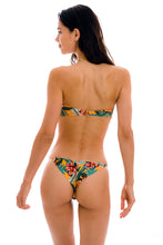 Carregar imagem no visualizador da galeria, Model Back: Rio De Sol Set Set Lis Bandeau-Pli Cheeky-Fixa