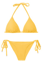 Carregar imagem no visualizador da galeria, Product Front: Rio De Sol Set Set Malibu-Yellow Tri-Inv Cheeky-Tie