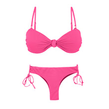 Carregar imagem no visualizador da galeria, Product Front: Rio De Sol Set Set Mtx-Ultrapink Bandeau-Joy Angel