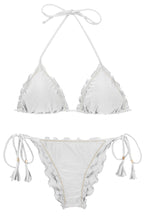 Carregar imagem no visualizador da galeria, Product Front: Rio De Sol Set Set Shimmer-White Frufru
