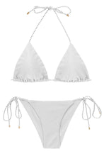 Carregar imagem no visualizador da galeria, Product Front: Rio De Sol Set Set Shimmer-White Tri-Inv Cheeky-Tie