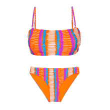 Carregar imagem no visualizador da galeria, Product Front: Rio De Sol Set Set Stripes Bandeau-Reto Essential-Comfy