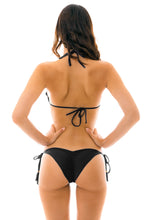 Carregar imagem no visualizador da galeria, Model Back: Rio De Sol Soutien Top Ambra Preto Eva
