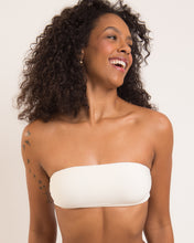 Carregar imagem no visualizador da galeria, Gallery: Rio De Sol Soutien Top Off-White Bandeau-Reto