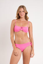 Carregar imagem no visualizador da galeria, Model Front: Rio De Sol Soutien Top Mtx-Ultrapink Balconet-Tie
