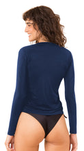 Carregar imagem no visualizador da galeria, Image 06: Rio De Sol Soutien Navy Rash-Guard
