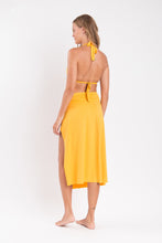 Carregar imagem no visualizador da galeria, Model Back: Rio De Sol Saia Solar Long-Skirt-Knot
