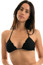 Carregar imagem no visualizador da galeria, Gallery: Rio De Sol Soutien Top Kiwanda Preto Frufru
