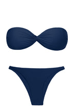 Carregar imagem no visualizador da galeria, Product Front: Rio De Sol Set Set Navy Twist Leblon
