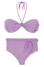 Carregar imagem no visualizador da galeria, Product Front: Rio De Sol Set Set Shimmer-Harmonia Twist Belted-High-Waist
