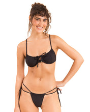 Carregar imagem no visualizador da galeria, Gallery: Rio De Sol Set Set Dots-Black Balconet-Tie Pipa
