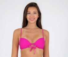 Carregar imagem no visualizador da galeria, Gallery: Rio De Sol Soutien Top Cotele-Amaranto Balconet-Pushup
