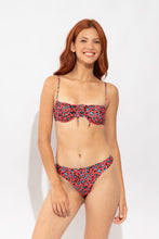 Carregar imagem no visualizador da galeria, Image 05: Rio De Sol Soutien Top Coral-Feline Balconet-Tie
