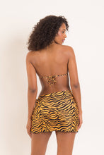 Carregar imagem no visualizador da galeria, Model Back: Rio De Sol Saia Wild-Orange Skirt-Knot
