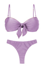 Carregar imagem no visualizador da galeria, Product Front: Rio De Sol Set Set Shimmer-Harmonia Bandeau-Knot Nice-Fio
