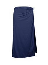 Carregar imagem no visualizador da galeria, Product Front: Rio De Sol Saia Navy Long-Skirt-Knot
