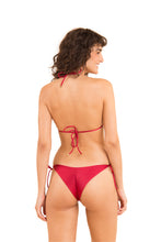 Carregar imagem no visualizador da galeria, Model Back: Rio De Sol Calcinha Bottom Shimmer-Divino Cheeky-Tie
