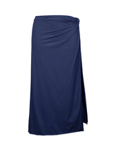 Carregar imagem no visualizador da galeria, Product Front: Rio De Sol Saia Navy Long-Skirt-Knot
