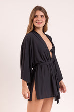 Carregar imagem no visualizador da galeria, Image 03: Rio De Sol Caftans / Saida De Praia Black Kimono
