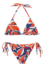 Carregar imagem no visualizador da galeria, Product Front: Rio De Sol Set Set Leaves Tri-Inv Cheeky-Tie
