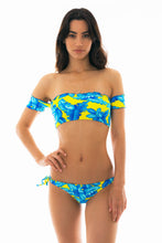 Carregar imagem no visualizador da galeria, Image 06: Rio De Sol Soutien Top Palmeira Azul Off Shoulder
