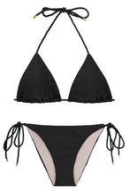 Carregar imagem no visualizador da galeria, Product Front: Rio De Sol Set Set Shimmer-Black Tri-Rope Ibiza-Rope
