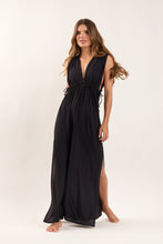 Carregar imagem no visualizador da galeria, Image 02: Rio De Sol Vestido De Praia Black Long Dress Soleil
