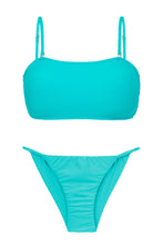 Carregar imagem no visualizador da galeria, Product Front: Rio De Sol Set Set Jade Bandeau-Reto Cheeky-Fixa
