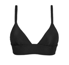 Carregar imagem no visualizador da galeria, Product Front: Rio De Sol Soutien Top Cloque Preto Tri Cos

