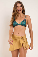 Carregar imagem no visualizador da galeria, Fluity-Dourado Mini Skirt
