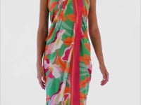 Carregar e reproduzir vídeo no visualizador da Galeria, Video: Rio De Sol Canga Green Bloom Canga
