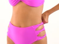 Carregar e reproduzir vídeo no visualizador da Galeria, Video: Rio De Sol Calcinha Bottom Vita-Pink High-Waist-Spin
