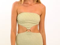 Carregar e reproduzir vídeo no visualizador da Galeria, Video: Rio De Sol Mini Dress Brisa-Pistache Lulu Dress
