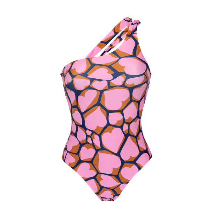 Product Front: Rio De Sol Maiô Amore-Pink Santorini