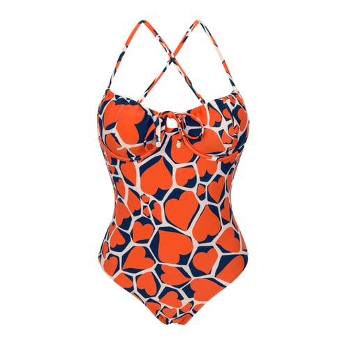 Product Front: Rio De Sol Maiô Amore-Red Julia