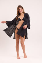 Carregar imagem no visualizador da galeria, Image 11: Rio De Sol Caftans / Saida De Praia Black Kimono
