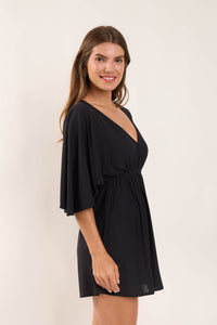 Image 02: Rio De Sol Vestido De Praia Black Mini Dress