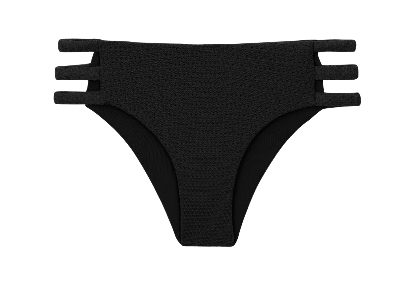Product Front: Rio De Sol Calcinha Bottom Bora-Black Madrid-Trio