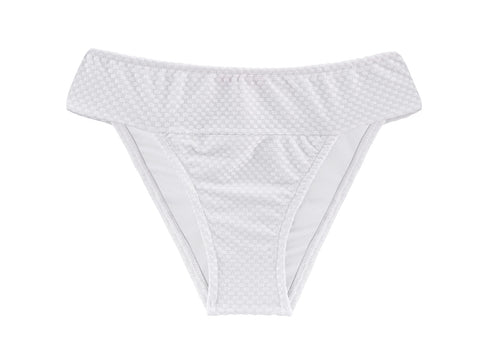 Product Front: Rio De Sol Calcinha Bottom Cloque Branco Cos Comfort