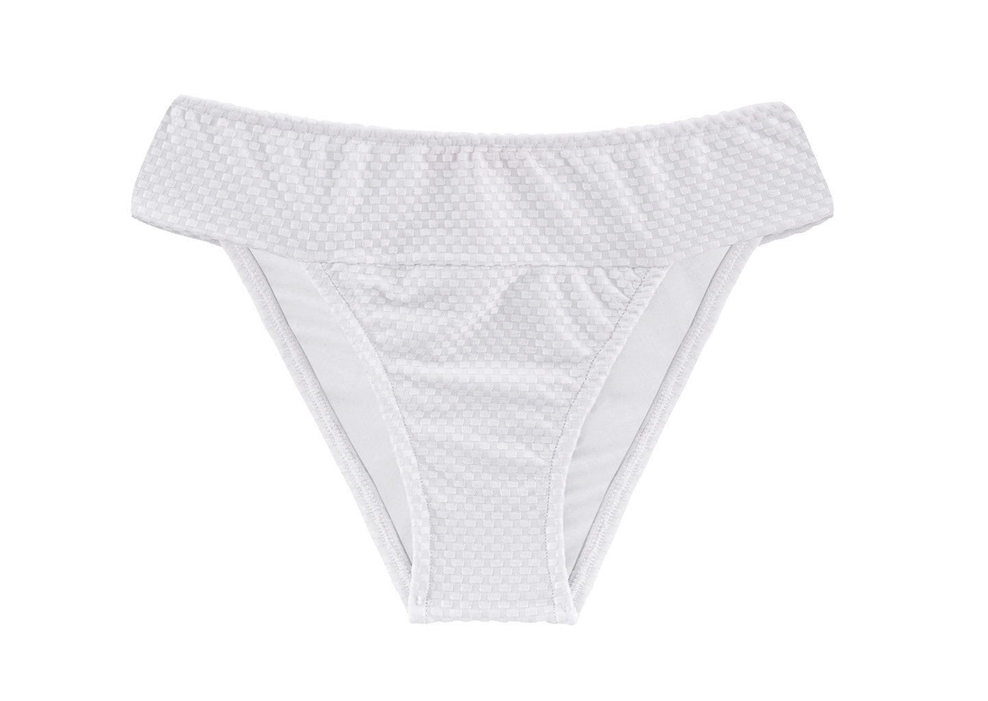 Product Front: Rio De Sol Calcinha Bottom Cloque Branco Cos Comfort