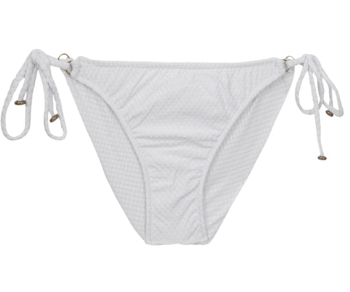 Product Front: Rio De Sol Calcinha Bottom Cloque Branco New Comfort