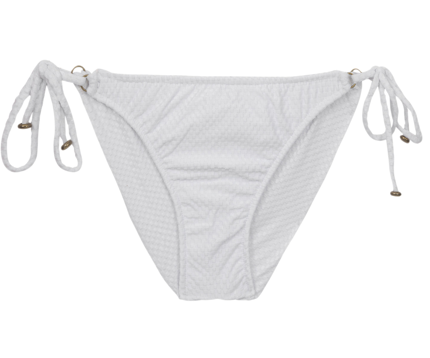 Product Front: Rio De Sol Calcinha Bottom Cloque Branco New Comfort