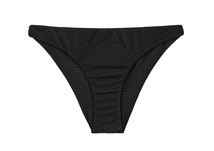 Product Front: Rio De Sol Calcinha Bottom Cloque Preto Recorte