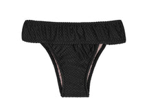 Carregar imagem no visualizador da galeria, Product Front: Rio De Sol Calcinha Bottom Cloque Preto Tri Cos
