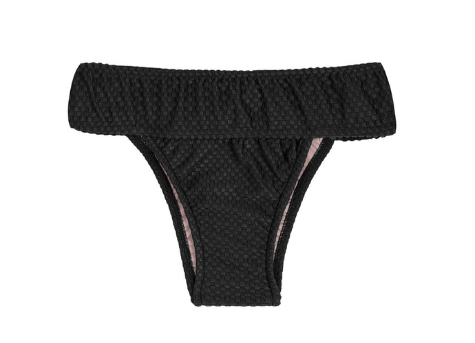 Product Front: Rio De Sol Calcinha Bottom Cloque Preto Tri Cos