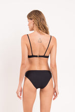 Carregar imagem no visualizador da galeria, Model Back: Rio De Sol Calcinha Bottom Dots-Black Essential-Comfy
