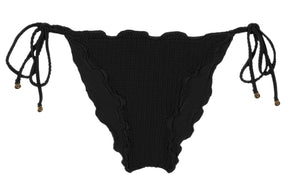 Product Front: Rio De Sol Calcinha Bottom Dots-Black Frufru